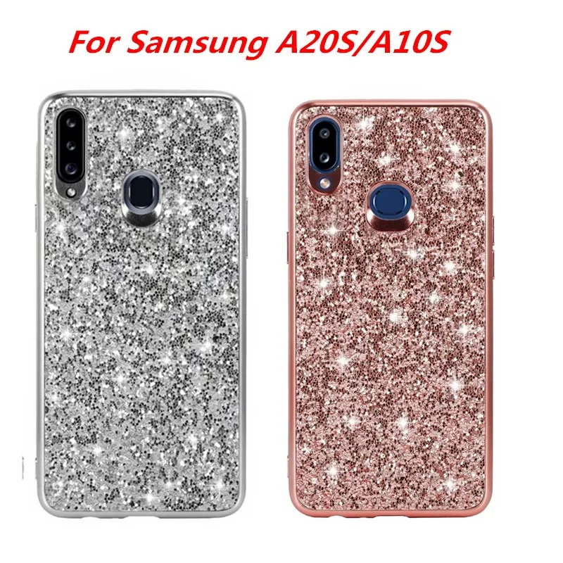 Роскошный чехол KQJYS с кристаллами и блестками для Samsung A20S накладка Модный