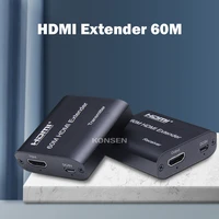 hdmi extender over cat6cat5e cable up to 60m 165ft full hd1080p supported hdmi extender cable amplifier for hdtv apple tv ps4