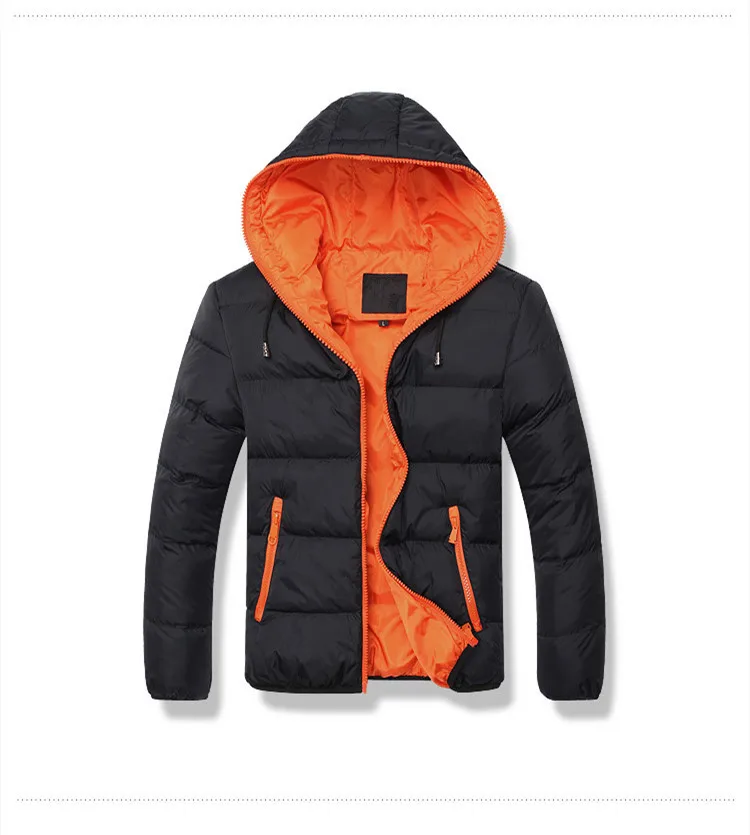 Зимняя мужская куртка s Parkas мужские куртки повседневное Мужское пальто с капюшоном Толстая хлопковая куртка мужская брендовая одежда с капюшоном M-4XL