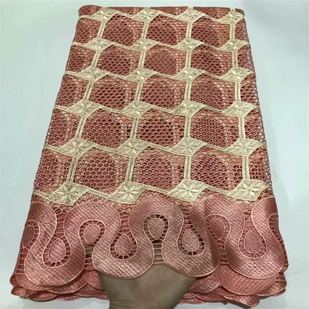 2020 новейшая африканская кружевная ткань нигерийская с вышивкой гипюровая