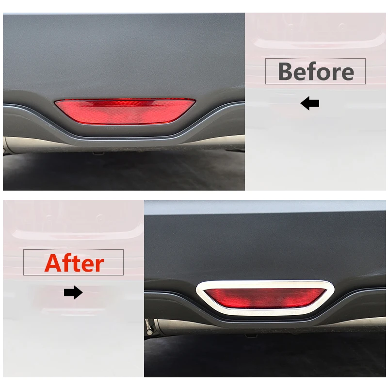 ABS автомобильные черные задние тормозные огни накладка на заднюю тормозную лампу