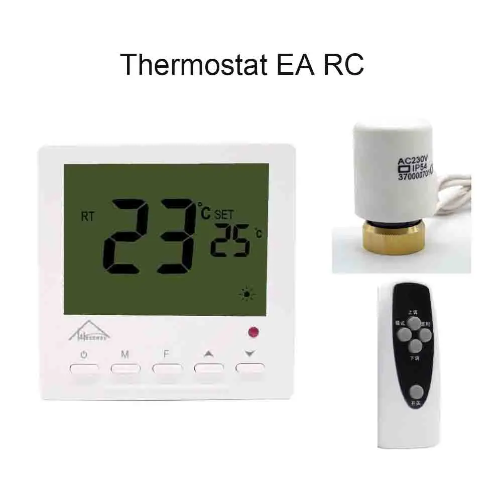 Thermostat EA RC Подогрев пола тепловой электрический привод термостат теплый пол с коллекторный клапан управления - Цвет: Thermostat EA RC