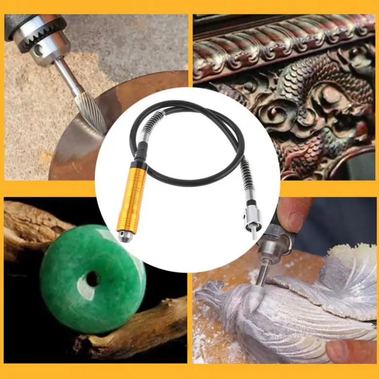 

Electric Grinder Electric Drill 0.3-6.5mm Gold Drill Chuck with Handle Flexible Shaft Chuck Wrench for Polishing Drilling