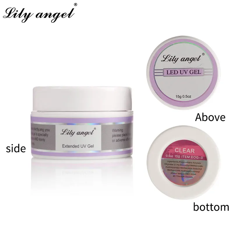 Гель-лак для ногтей LiLy Angel, 15 мл, густой гель для наращивания ногтей, натуральный Камуфляжный УФ-гель