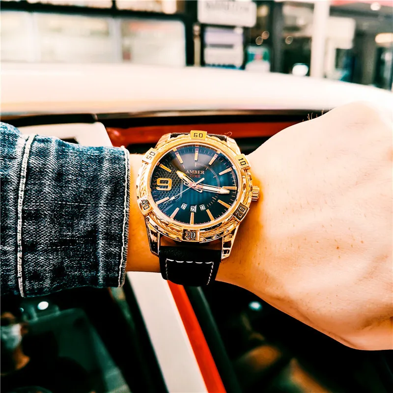

Watch Men Luxury Design Fashion Casual Brand Large Dial Calendar Waterproof Clock 2021NEW Relogio Masculino Montre Homme