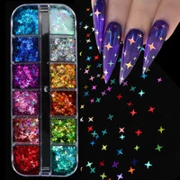 holographics laser star nail starry sequins for nails colorful flakes paillette tool nail art decorations diy design supplies