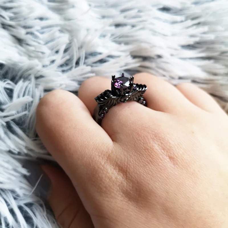 Кольцо Goth для женщин скелет кольцо с черепом в стиле панк крылья дьявола мужские
