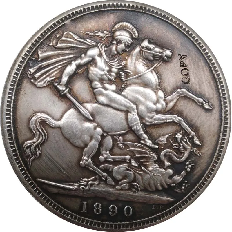 1887 1892 Королева Великобритании Виктория монеты КОПИЯ Виктории Sovereign