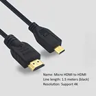 Микро HDMI-совместимый с HDMI-кабель 4K для Raspberry Pi 4 Micro HDMI-совместимый с HDMI-адаптер для кабеля