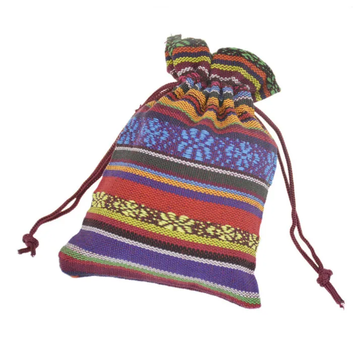 10 шт. в полоску из чистого хлопка ветровые орнаменты сумка для хранения с