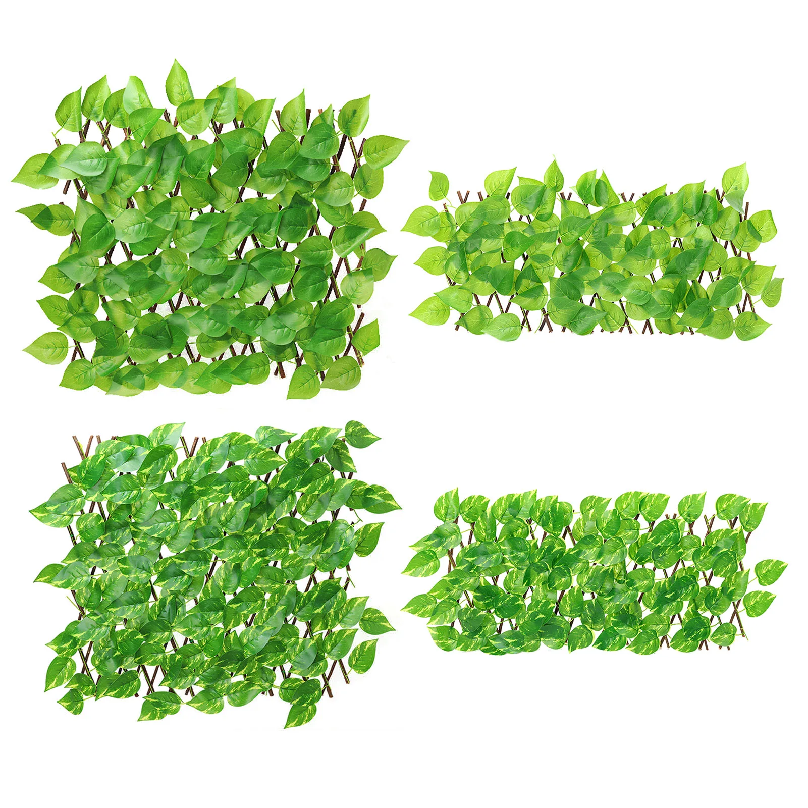 

NEW Retractable Fence Artificial Leaf Roll UV Fade Protected Privacy Hedging Wall Landscaping Garden Decor Fence Balcony