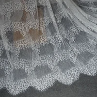 1 5m x 3m african lace fabric eyelash lace high quality wedding dress cloth chantilly craft lace applique