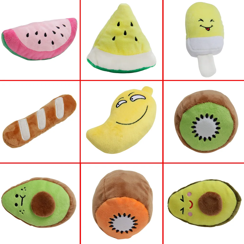 Мягкие плюшевые игрушки для домашних животных пищащие собак с внутренней