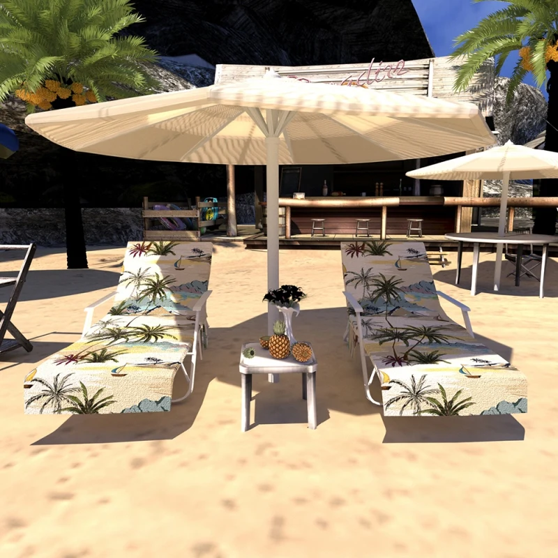 Ленивый шезлонг пляжное полотенце чехлы для стульев с карманами Быстросохнущий