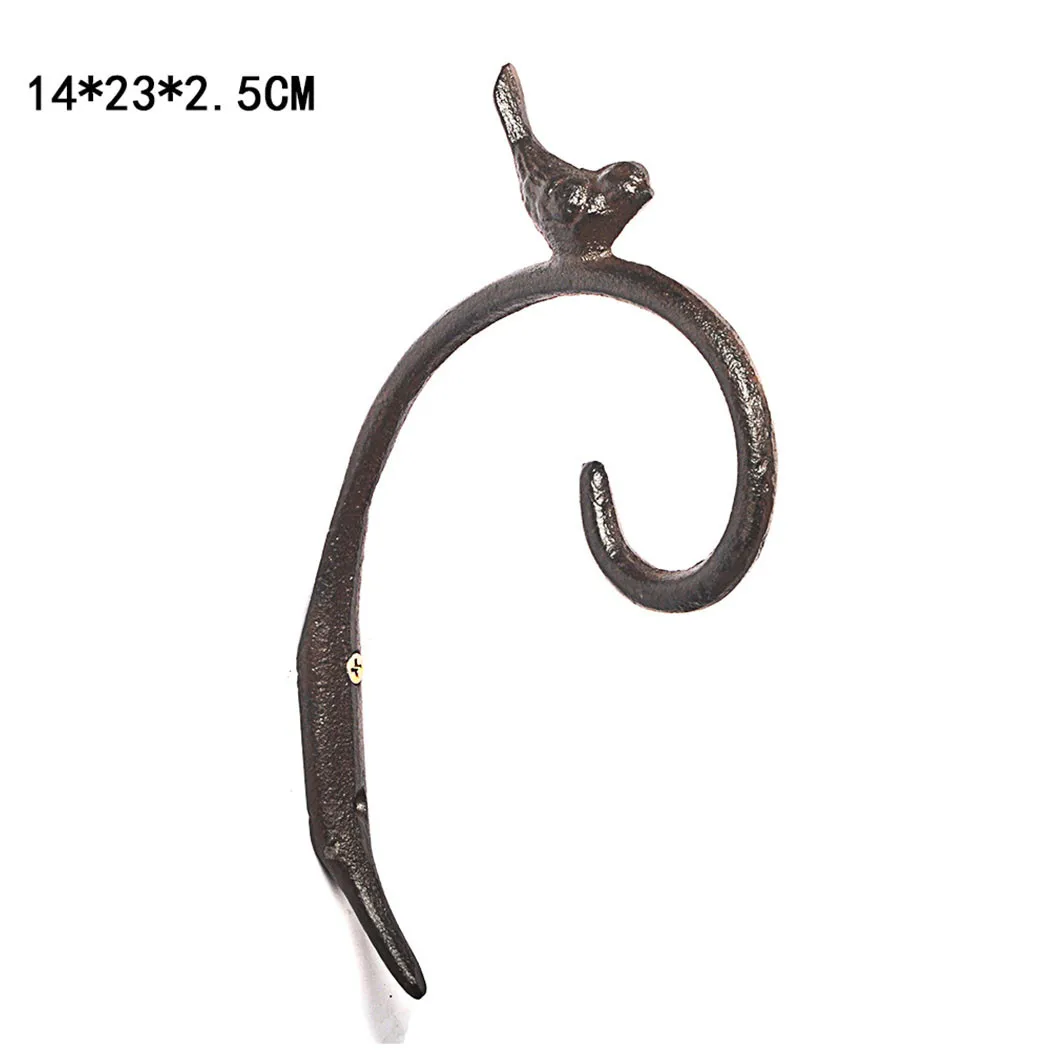 Чугунная подвесная фотография внешняя подставка для садовых растений кормушек