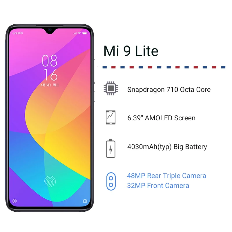 Xiaomi Mi 9 Lite смартфон с 5 5-дюймовым дисплеем ОЗУ 6 ГБ ПЗУ 64 39 МП | Мобильные телефоны и