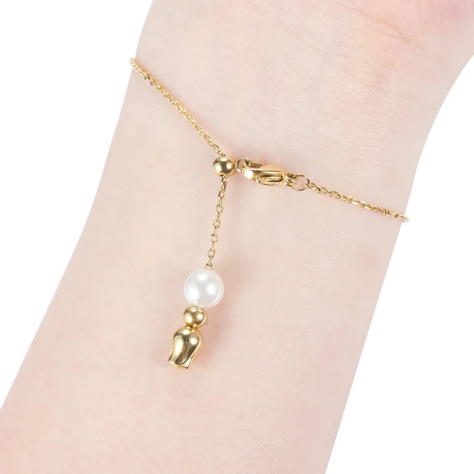 RainSo модные браслеты для женщин роскошный регулируемый браслет из нержавеющей