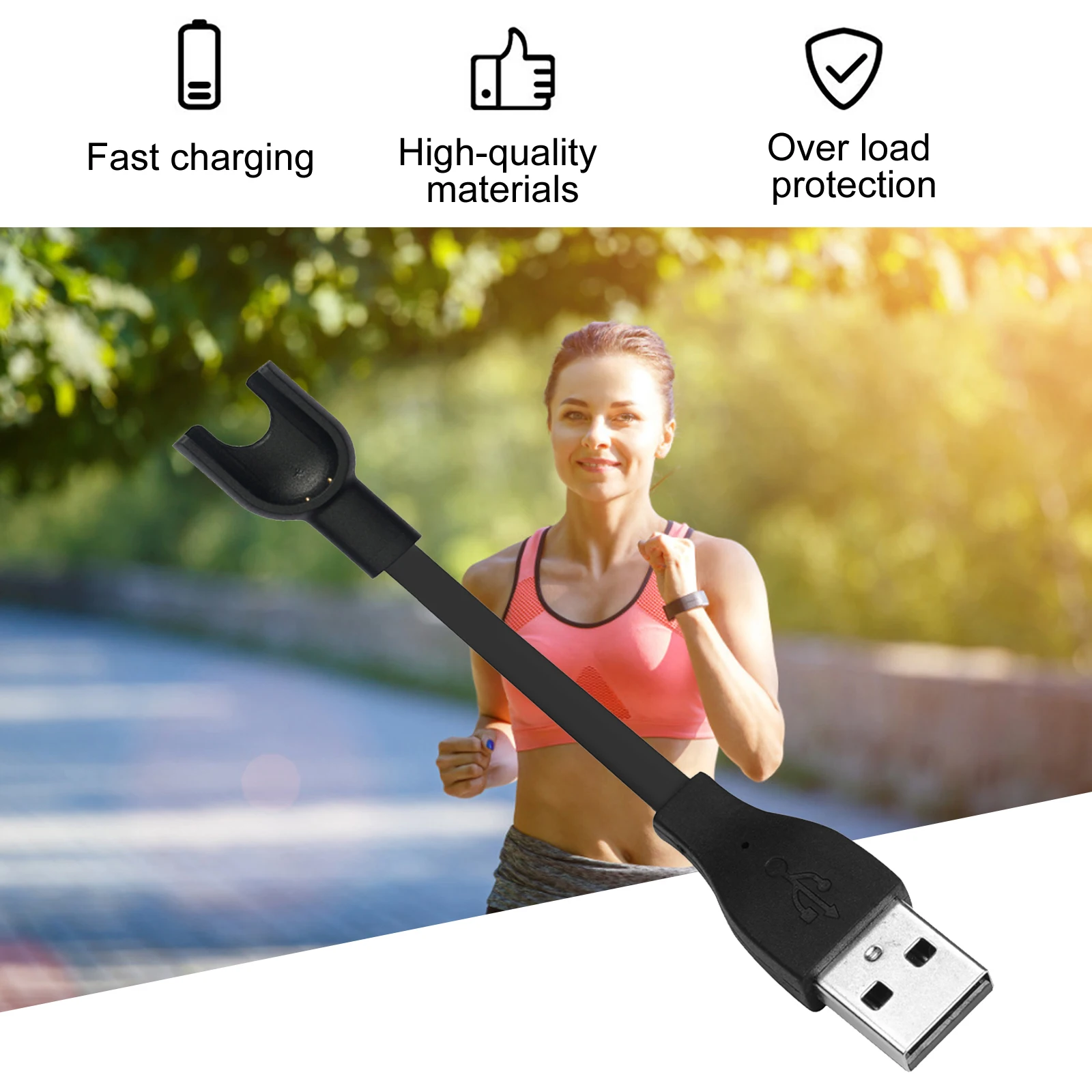 Умный USB-кабель для зарядки Mi Band 2 док-станция зарядного кабеля 2-го поколения |
