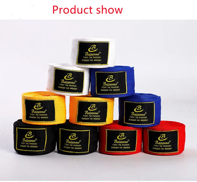 

1Pair Boxing Bandage Sanda Tangled Hands with Elastic Muay Thai Bandage Men and Women Fighting Training Hand Cloth Bandage