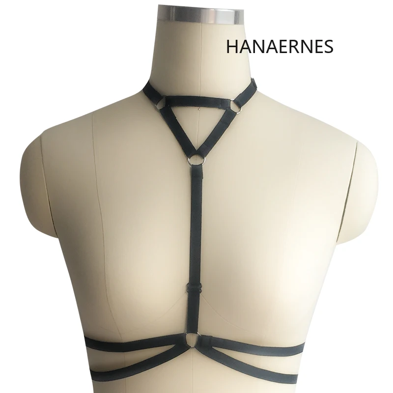 

Women Harajuku Lingerie Belt Women Bra Garters Leather Harness Adjustable HARNESS BRA Bondage Cage Bra Plus Size Punk