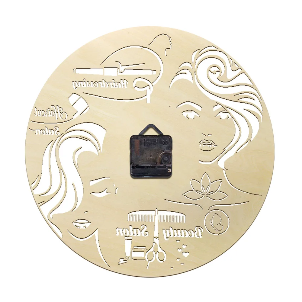 Женский парикмахерский салон настенные часы деревенский домашний декор