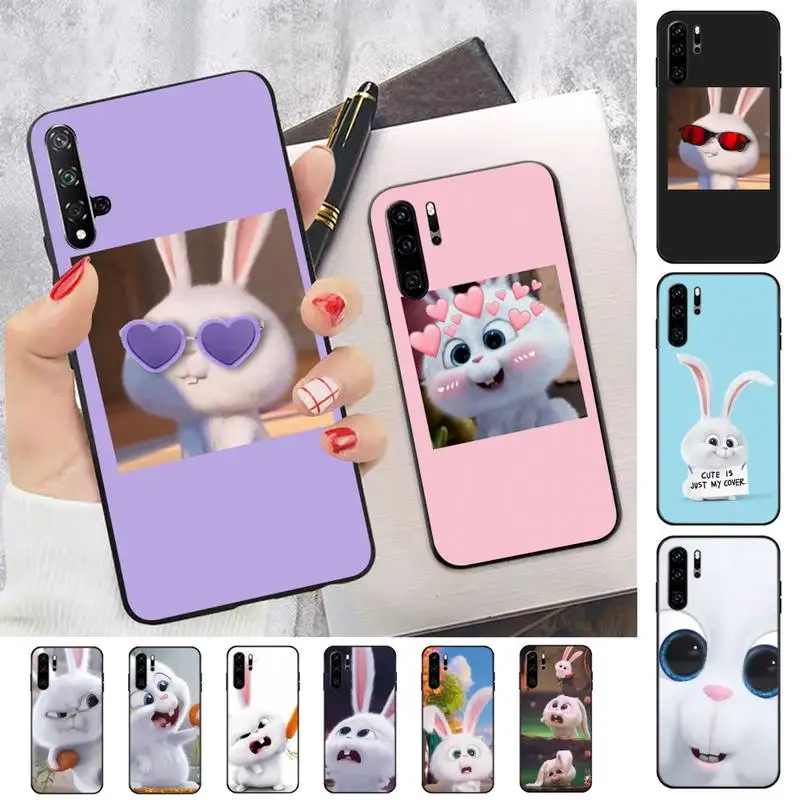 

Cute Cartoon Rabbit Phone Case for Huawei P30 40 20 10 8 9 lite pro plus Psmart2019