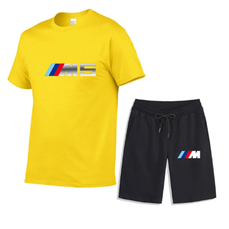 Мужская повседневная спортивная одежда брендовая хлопковая Футболка с принтом и