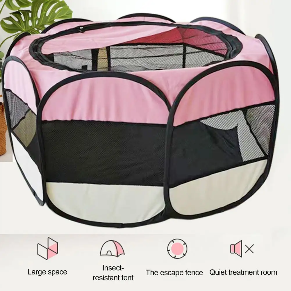 Ограда для домашних животных Интерактивная восьмиугольная палатка кошек