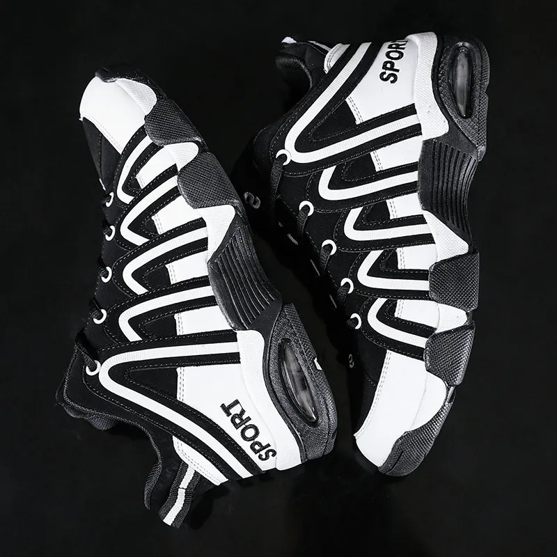 New Men Basketball Shoes Women Air Cushion Sneakers Quality Pu Leather Breathable Damping Athletic Sport Walking | Спорт и