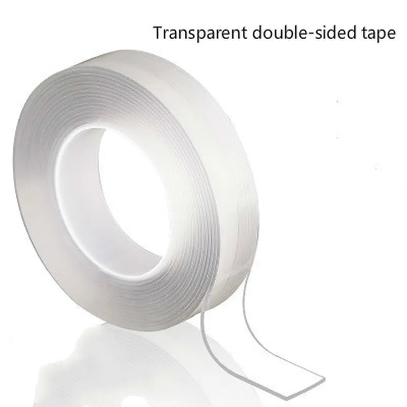 Нано-лента 1 м/3 м/5 м Двусторонняя прозрачная многоразовая водонепроницаемая
