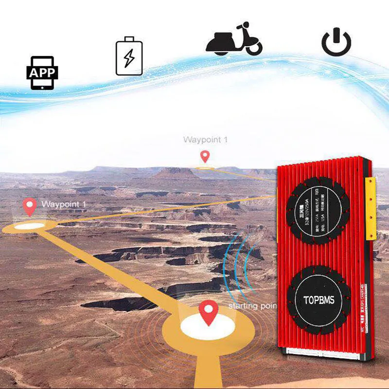 17 S 60V Li Ion BMS 200A250A с Bluetooth phone APP RS485 CANbus NTC UART GPS для литий ионных батарей 3 7 V