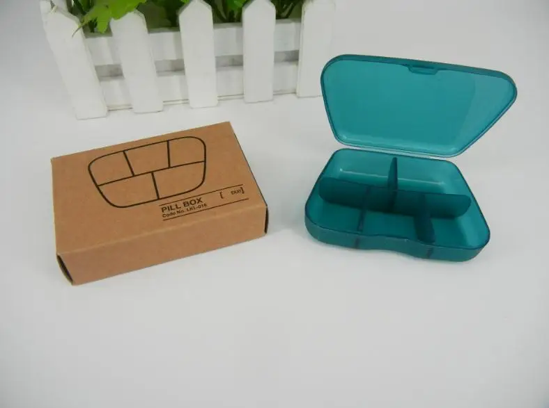 

5 Compartment Travel Pill Box Organizer Tablet Medicine Storage Dispenser Holder Health Care Tool Free Shipping Wholesale