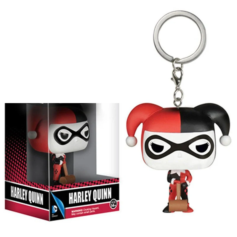 Брелок FUNKO отряд самоубийц Джокер и Харли Квинн Карманный ПВХ экшн-фигурки