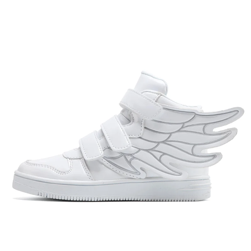 Детские белые кроссовки с крыльями ангела баскетбольные для мальчиков