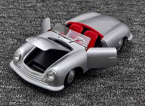 Welly 1:24 1948 Porsche 356 литая под давлением модель гоночный автомобиль Новый в