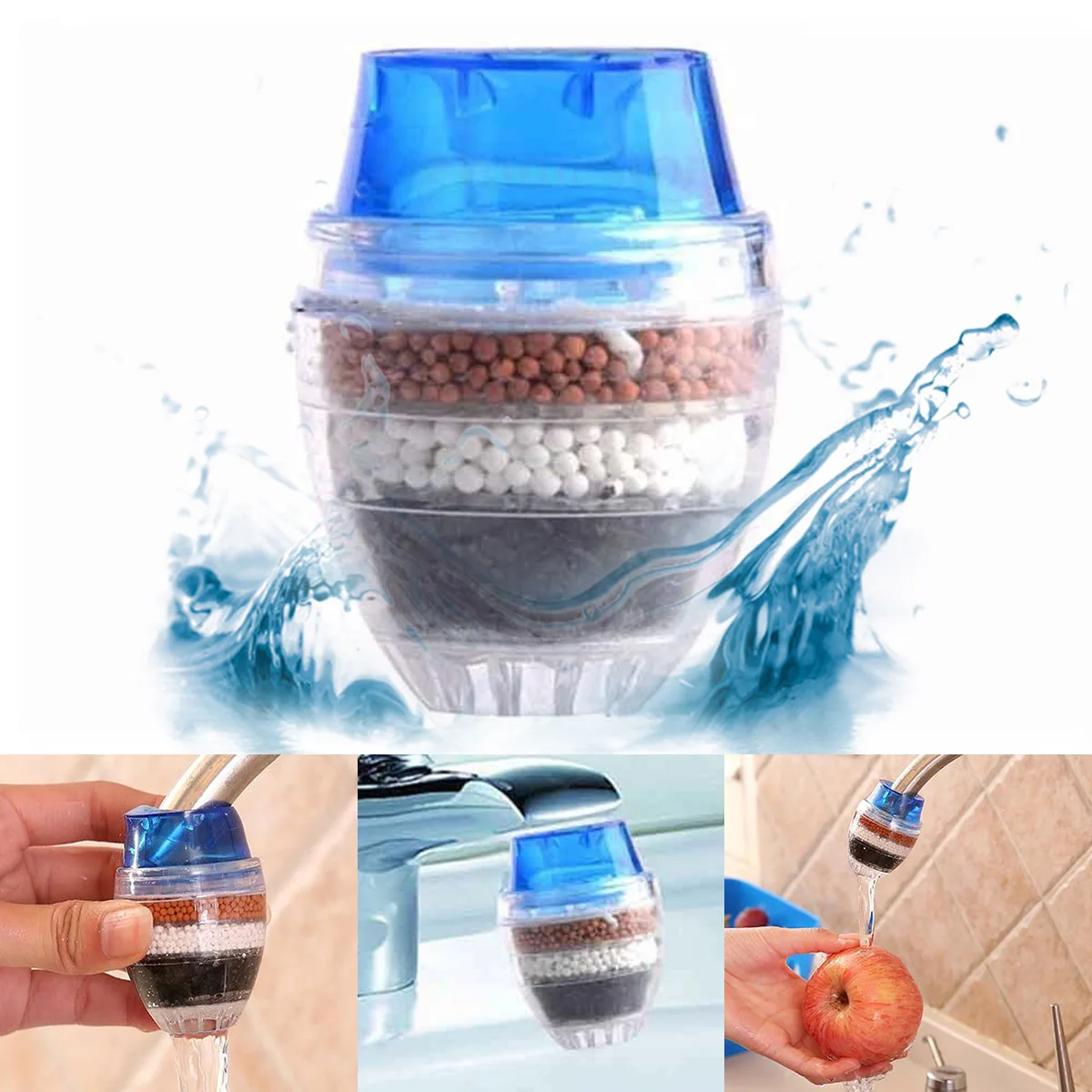 Портативный домашний кухонный ресторанный очиститель воды фильтр для 16 19 мм кран