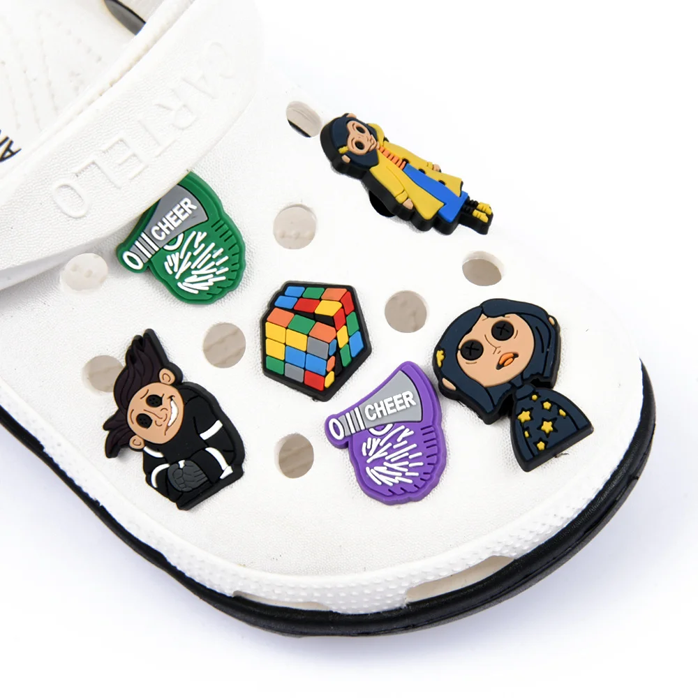  halloween Ghost pvc Shoes Charms Cartoon Character Shoes Accessories Decoration Suitable For Croc kids Gifts