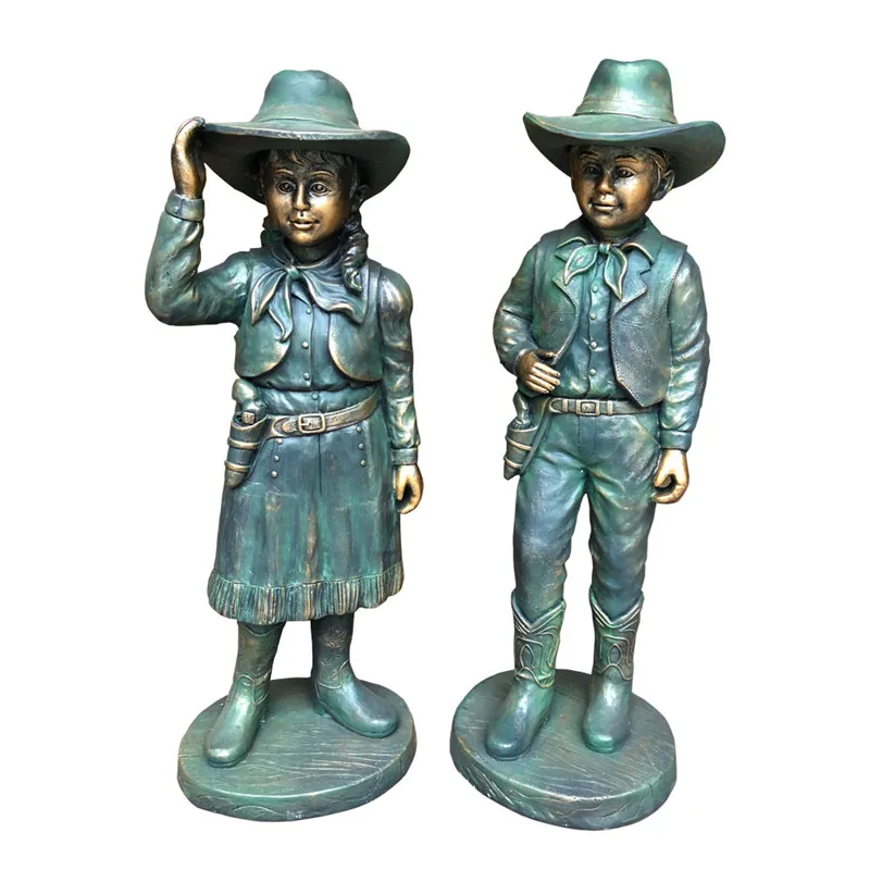 Статуэтка в американском стиле искусство мальчиков и девочек скульптура