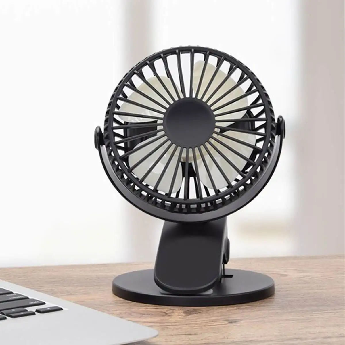 

Warmtoo 360 Adjustable Portable Mini Fan 3Speed Adjustable Fans For Home OfficeDesk Desk Travel USB Rechargeable Handheld Fan