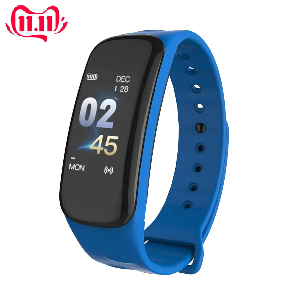 

Новинка 2019 умный Браслет цветной экран кровяное давление фитнес-трекер монитор сердечного ритма Смарт-браслет для Android IOS