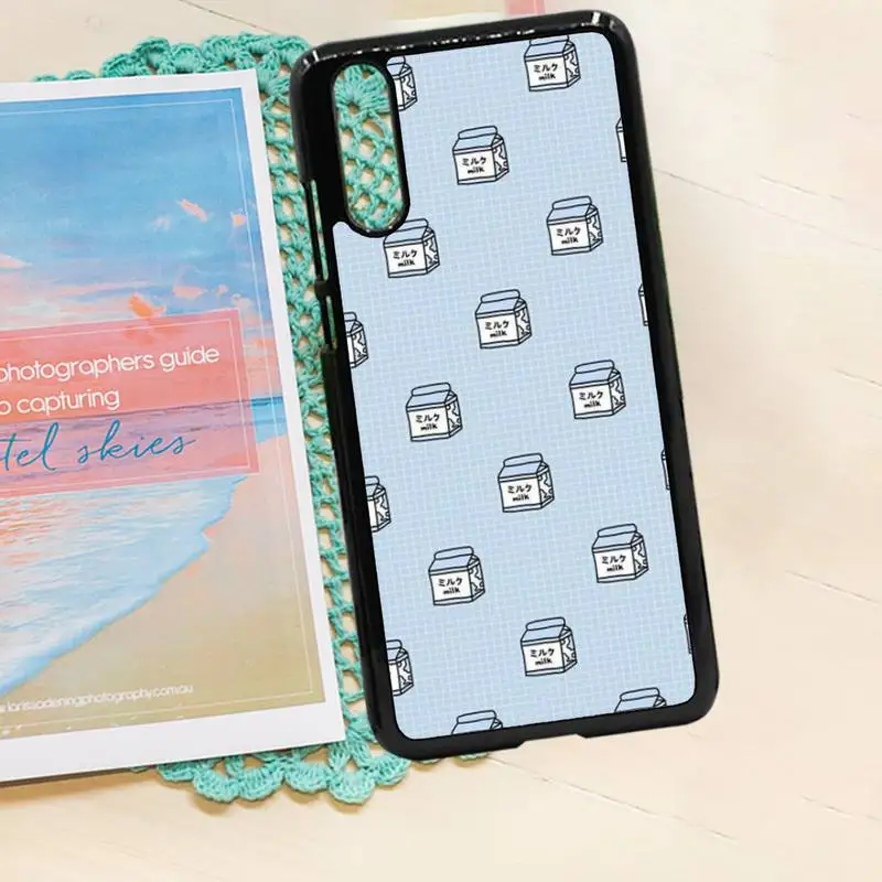 

Kawaii Japanese Strawberry Milk Phone Case PC for iPhone 11 12 pro XS MAX 8 7 6 6S Plus X 5S SE 2020 XR