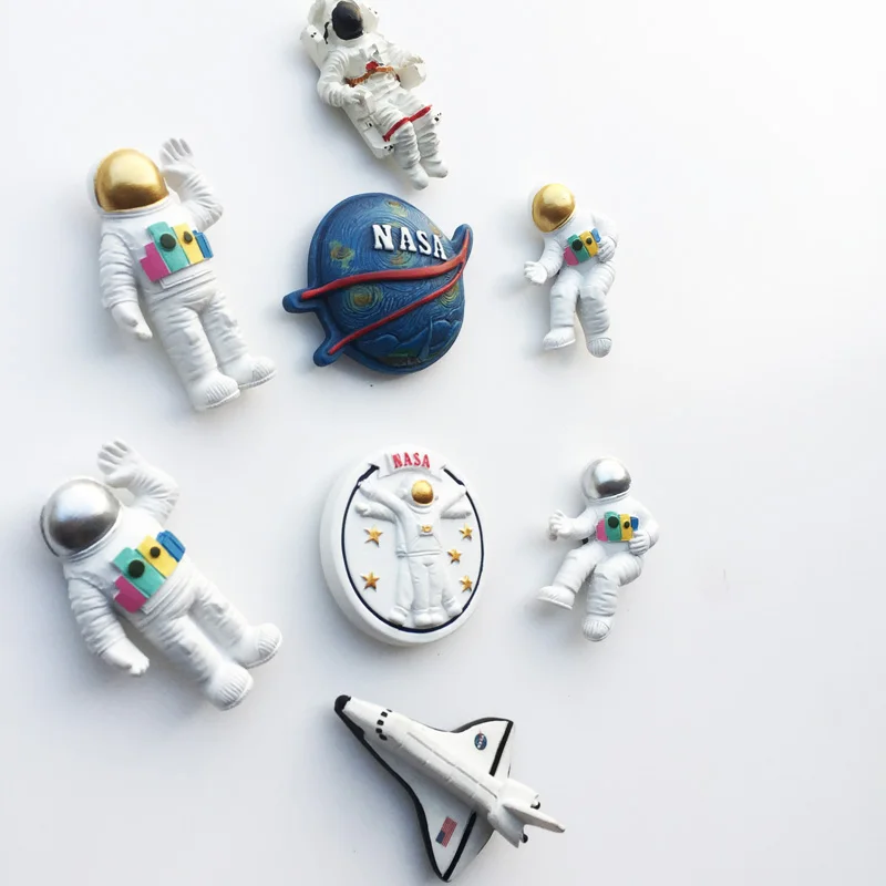 Магнитная наклейка на холодильник с астронавтом НАСА домашний декор 3D резиновые