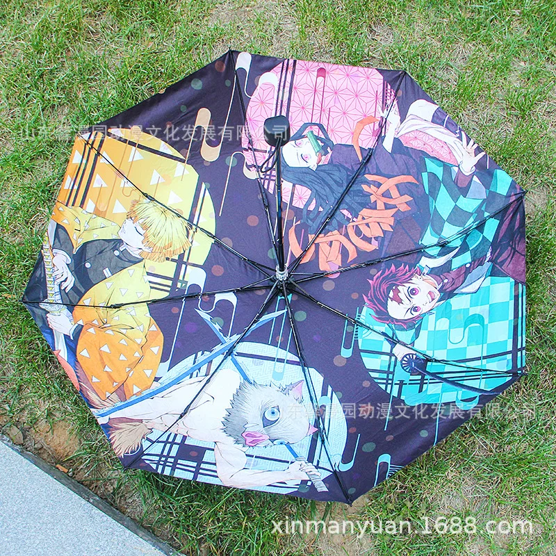 

Anime Demon Slayer Kamado Nezuko Kamado Tanjirou Umbrella Bumbershoot Sun Umbrella Gift