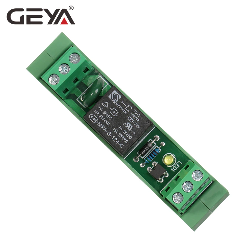Бесплатная доставка GEYA 1 канал реле 12V 24V 230V 1CH триггерный релейный модуль