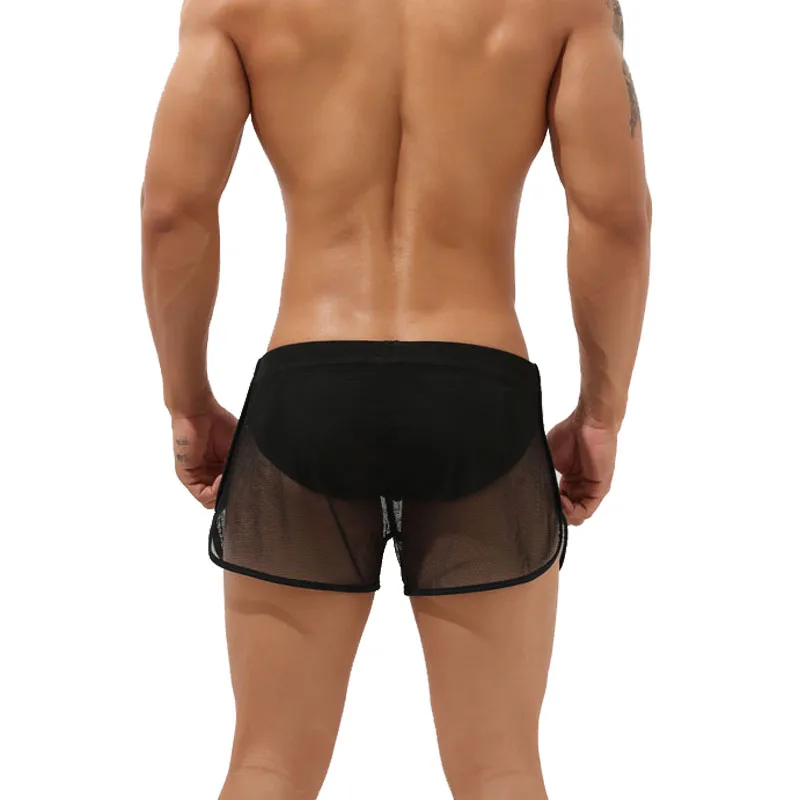 

Men's Mesh Grid Transparent Shorts Quick Dry Swimming Shorts Swimwear Beach Surf Sport Short