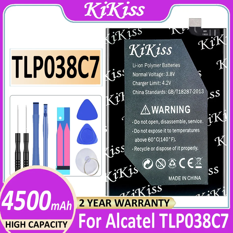 

Оригинальный аккумулятор KiKiss 4500 мАч для Alcatel TLP038C7 Bateria