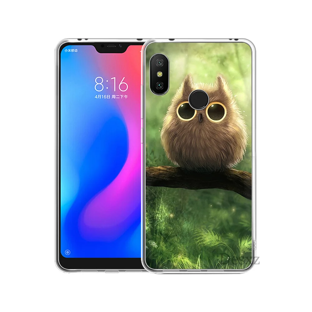 Милый рисунок в виде животных с изображением совы Diy для Xiaomi Redmi Mi 8 SE Note 5 5A 6 6X Pro MIX 2S