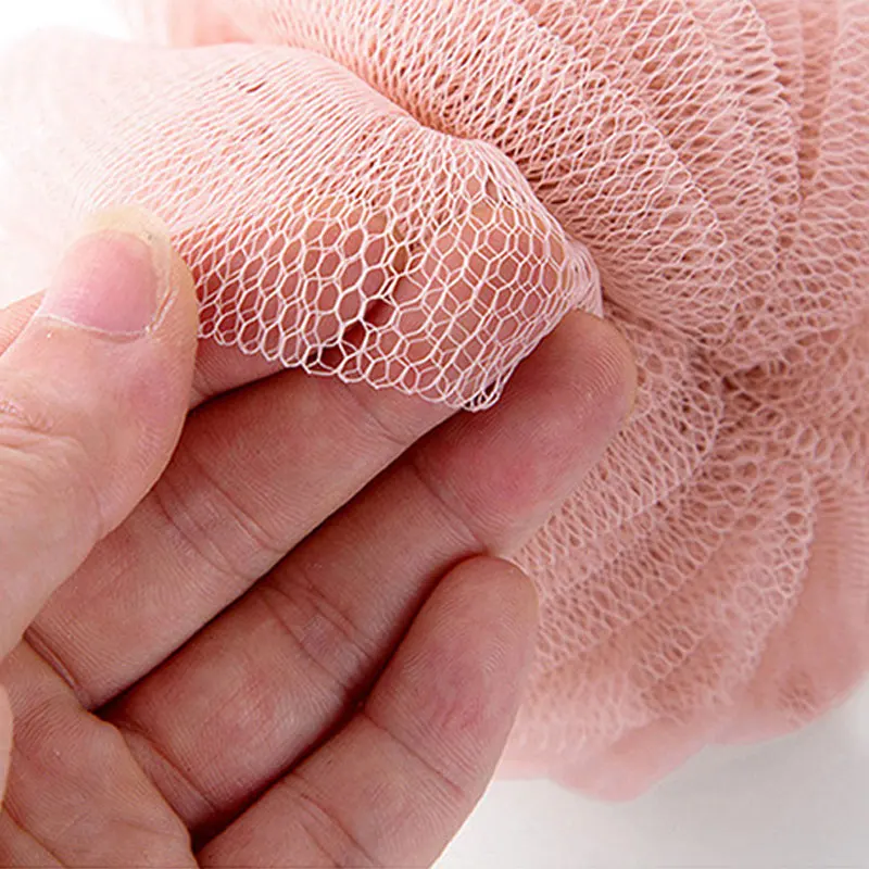 Мягкая губка для ванны и душа отшелушивающий шар из люфы сетчатый пуф тела