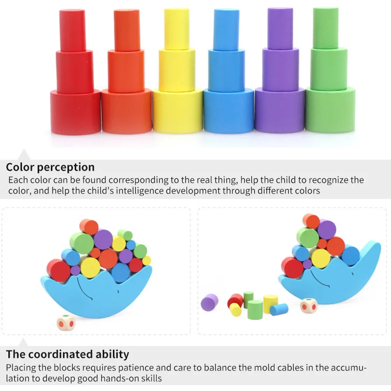 Балансирующая игра развивающие игрушки искусственная деревянная игрушка