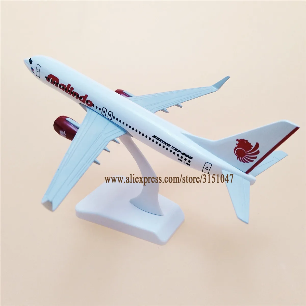 

20cm Air Malaysia Malindo Airlines B737 Boeing 737 Airways Airplane Model Plane Alloy Metal Aircraft Diecast Toy Kids Gift